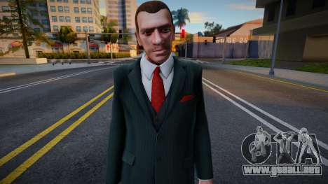 Niko Bellic Bankjob Suit para GTA San Andreas