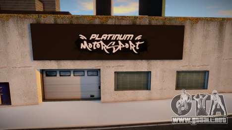 Platinum Motorsport Workshop para GTA San Andreas