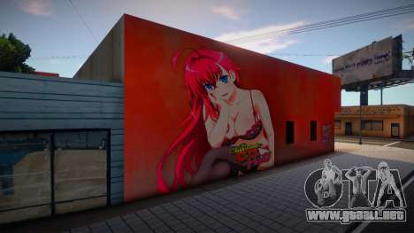 Rias Gremory Mural para GTA San Andreas