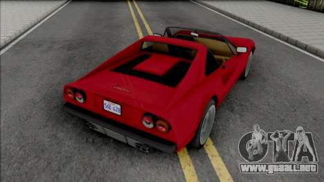 GTA V-style Grotti Turismo Retro para GTA San Andreas