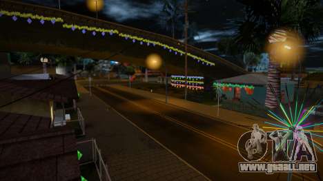 Decoración de Nochevieja en Grove Street para GTA San Andreas