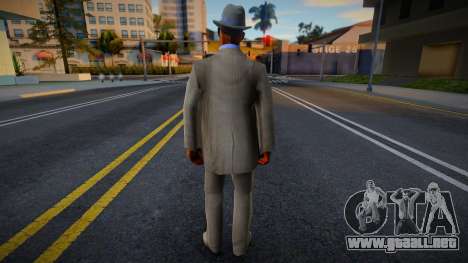 Black mobster in suit HD para GTA San Andreas