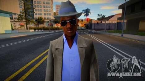 Black mobster in suit HD para GTA San Andreas