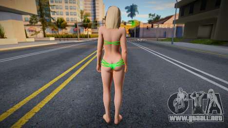 Helena Douglas green bikini para GTA San Andreas