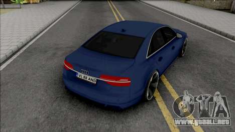 Audi A8 D4 3.0 TDI S-Line para GTA San Andreas