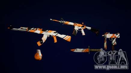 Asiimov weapons mini pack para GTA San Andreas Definitive Edition