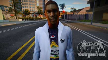 Men White Hoodie HD para GTA San Andreas