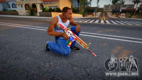 X-MAS Weapon - M4 para GTA San Andreas