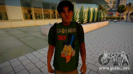 El chico de la camiseta de lujo para GTA San Andreas