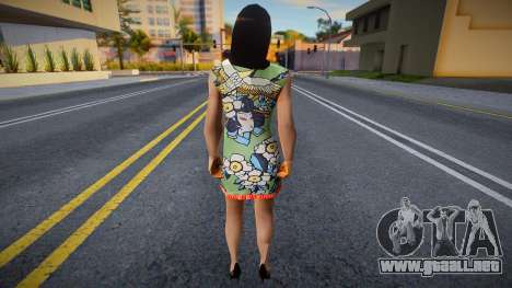 Chica con un vestido para GTA San Andreas