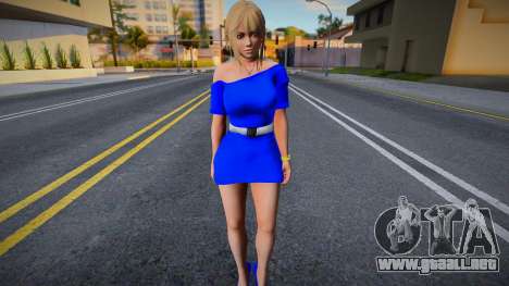 Kasumi Blue Dress para GTA San Andreas