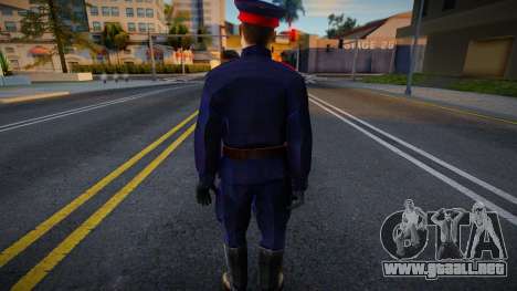 Oficial de policía soviético con el uniforme del para GTA San Andreas