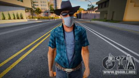 Dwmylc1 en una máscara protectora para GTA San Andreas