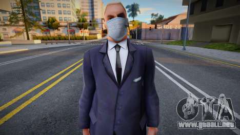 Wmyboun en una máscara protectora para GTA San Andreas