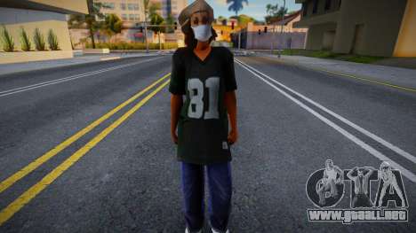 Kendl con una máscara protectora para GTA San Andreas
