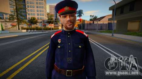 Oficial de policía soviético con el uniforme del para GTA San Andreas