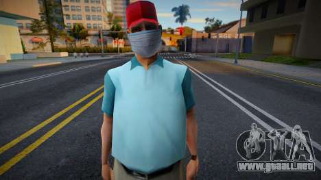 Wmygol2 en una máscara protectora para GTA San Andreas