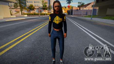 Mexican Girl clothes LAKERS para GTA San Andreas