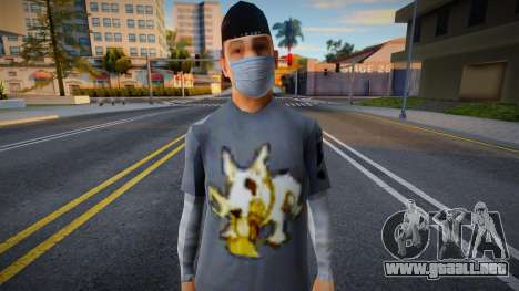 Wmybmx en una máscara protectora para GTA San Andreas