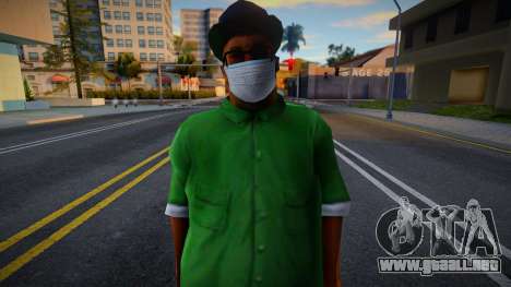 Big Smoke en una máscara protectora para GTA San Andreas