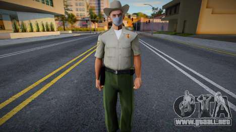 Dsher en una máscara protectora para GTA San Andreas