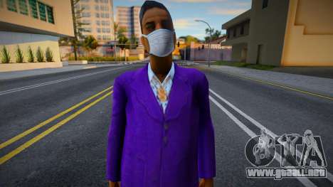 Jizzy con una máscara protectora para GTA San Andreas