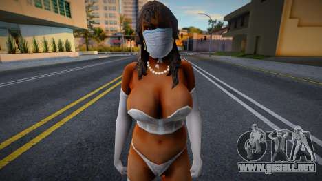 Vbfyst2 en una máscara protectora para GTA San Andreas