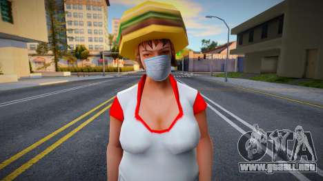 Wfyburg con una máscara protectora para GTA San Andreas