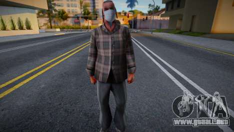 Vbmycr en una máscara protectora para GTA San Andreas