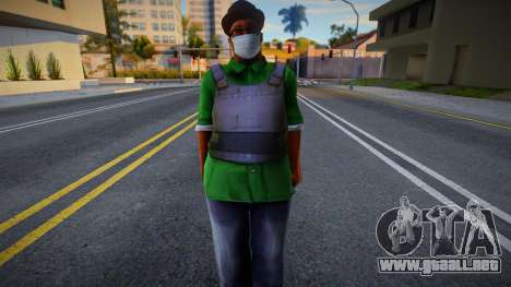 Smokev en una máscara protectora para GTA San Andreas