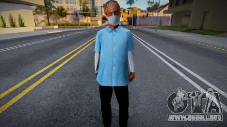 Viejo Reece con mascarilla protectora para GTA San Andreas