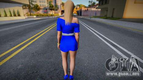 Kasumi Blue Dress para GTA San Andreas