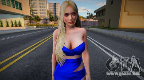 Helena Blue Dress para GTA San Andreas