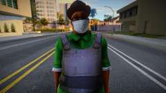 Smokev en una máscara protectora para GTA San Andreas