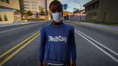 Madd Dogg con una máscara protectora para GTA San Andreas