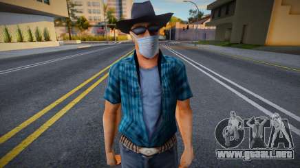 Dwmylc1 en una máscara protectora para GTA San Andreas