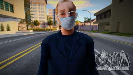 Ken Rosenberg con una máscara protectora para GTA San Andreas
