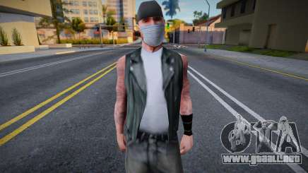 Bikdrug en una máscara protectora para GTA San Andreas