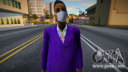 Jizzy con una máscara protectora para GTA San Andreas
