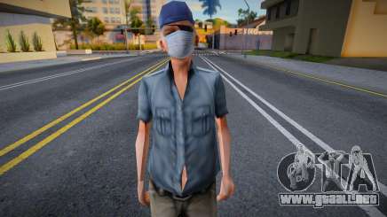 Dwmolc1 en una máscara protectora para GTA San Andreas