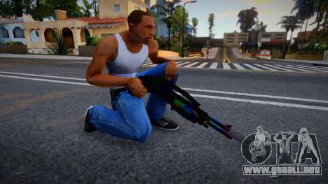 Iridescent Chrome Weapon - Shotgspa para GTA San Andreas