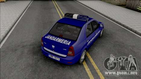 Dacia Logan Jandarmeria para GTA San Andreas