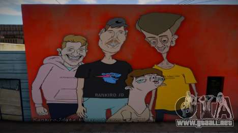 Mural of Me and the Papus para GTA San Andreas