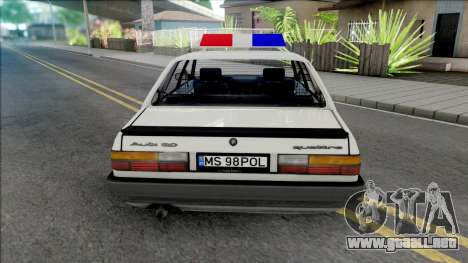 Audi 80 Politia Romana para GTA San Andreas