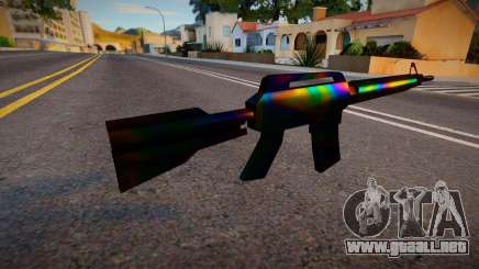 Iridescent Chrome Weapon - M4 para GTA San Andreas