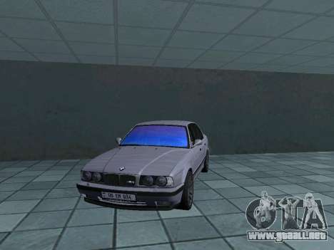 BMW E34 M5 AM Plates para GTA San Andreas