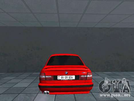 BMW E34 M5 AM Plates para GTA San Andreas