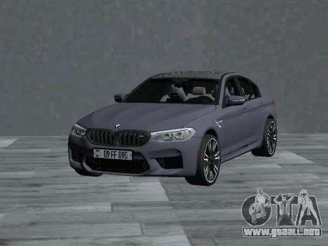 BMW M5 F90 AM Plates para GTA San Andreas