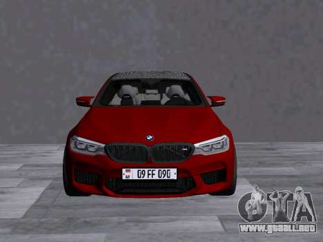 BMW M5 F90 AM Plates para GTA San Andreas