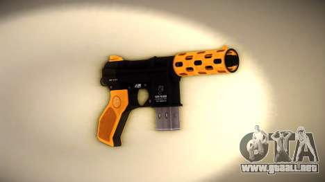 GTA V Vom Feuer Machine Pistol (Orange) para GTA Vice City